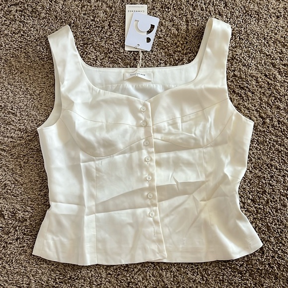 Casual Button-Front Tank Top - Picture 1 of 2